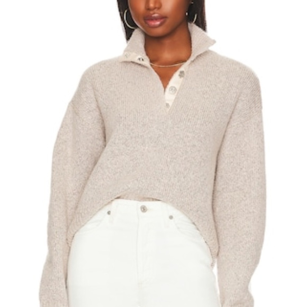 525 Boxy Snap Front Henley